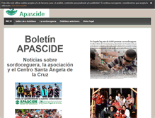 Tablet Screenshot of boletin.apascide.es